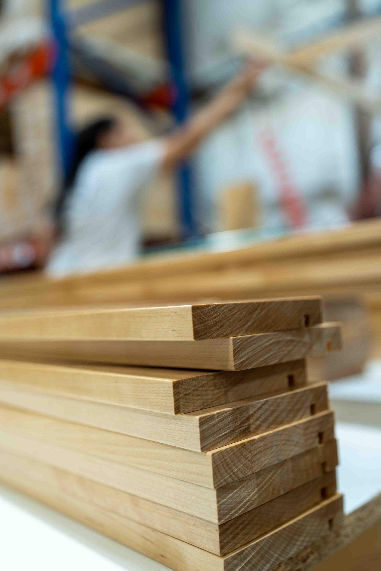 This image shows high quality wood panels used to make drawers.